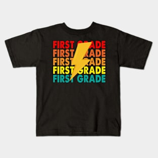 First Grade Lightning Bolt Kids T-Shirt